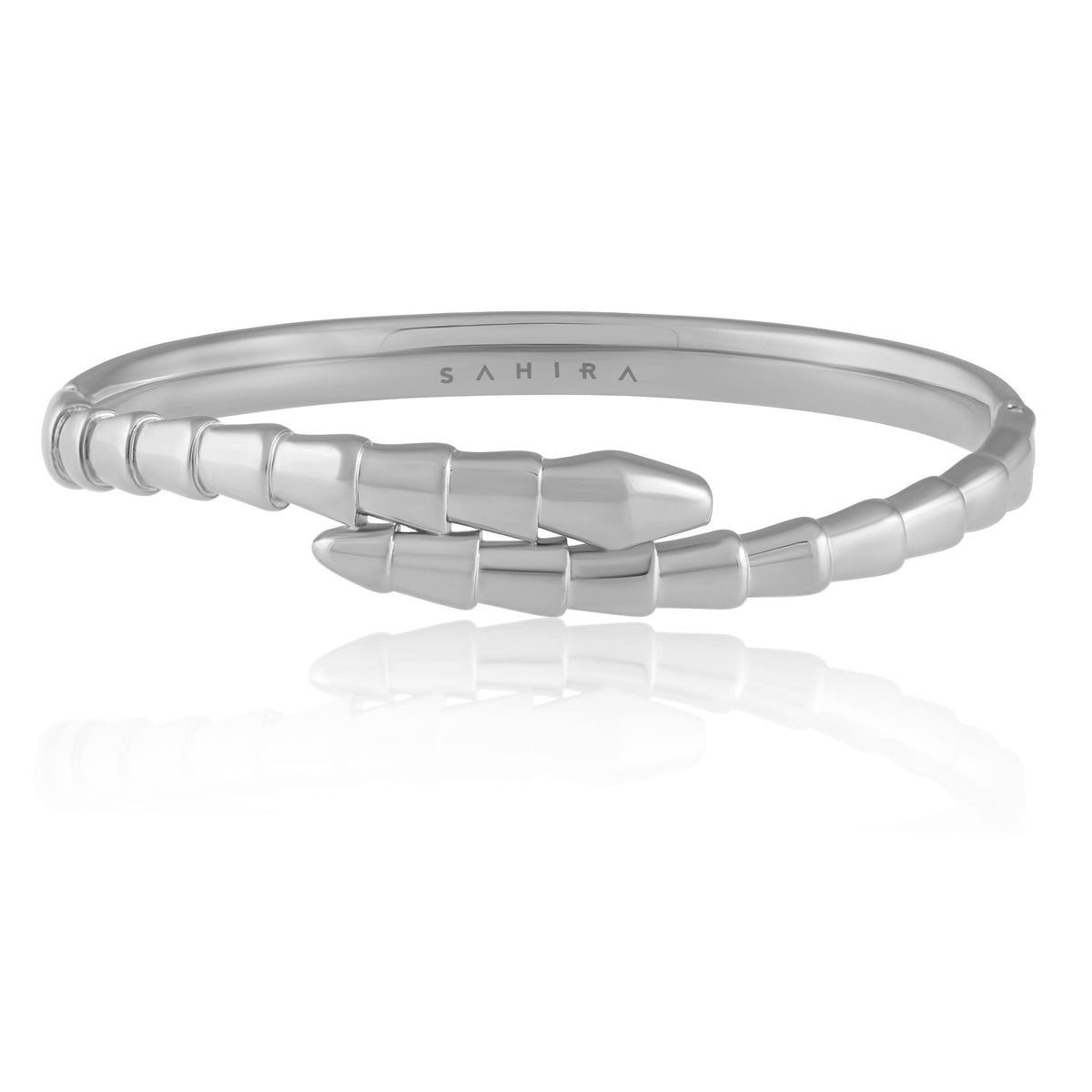 Bracciale Sahira Finley a serpente dorato in acciaio inossidabile – foto 3