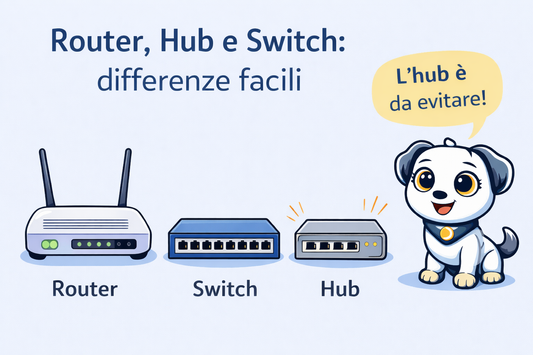 🌐 Router, Hub e Switch: cosa sono, differenze e quale ti serve davvero