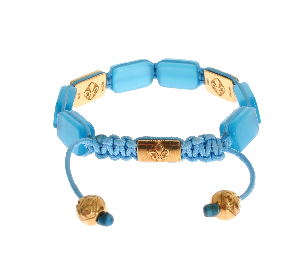 Bracciale Nialaya Donna Blu Regolabile in Argento 925 e Opale – Taglia L – foto 6