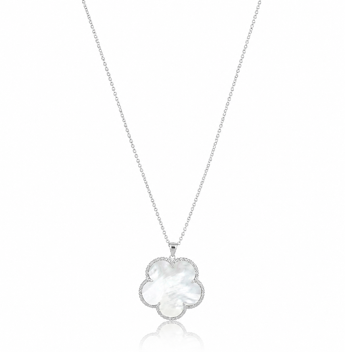Collana Sahira Tara dorata con pendente Clover quadrifoglio – foto 4