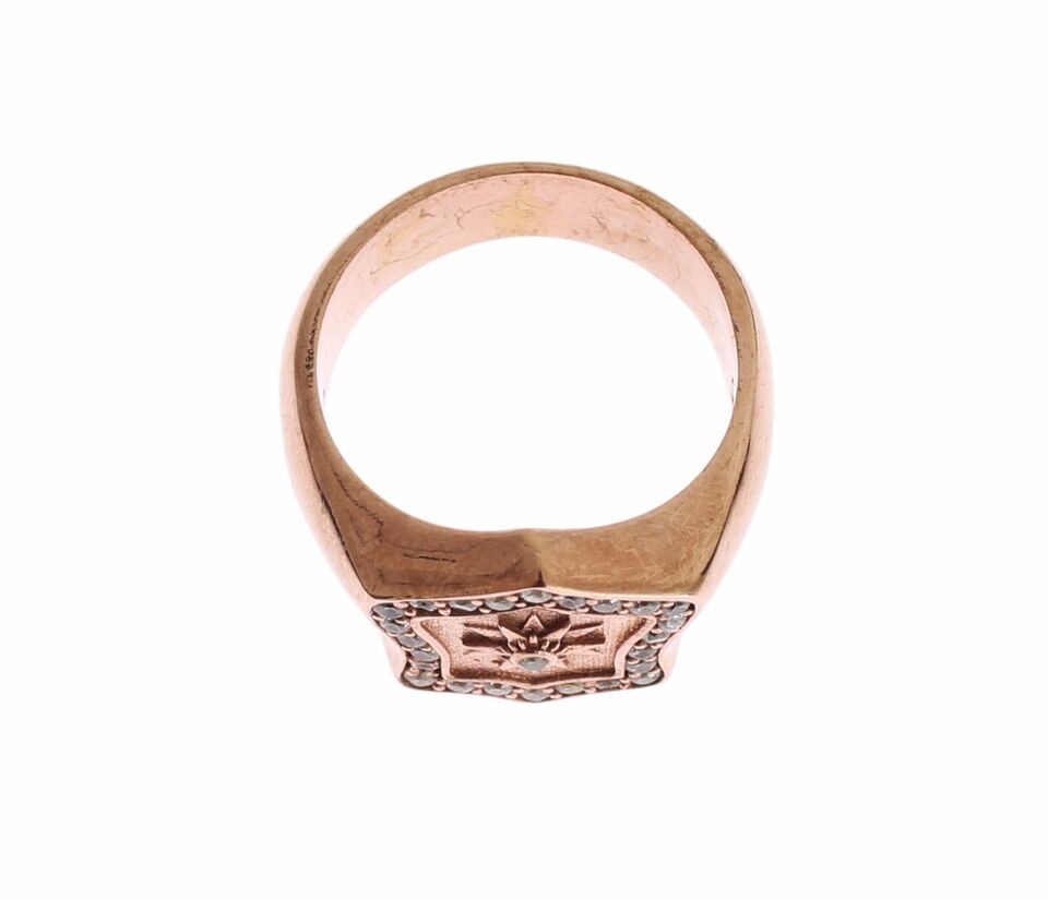 Anello Nialaya Donna a Sigillo in Argento 925 Dorato con Stella – EU 50 – foto 2