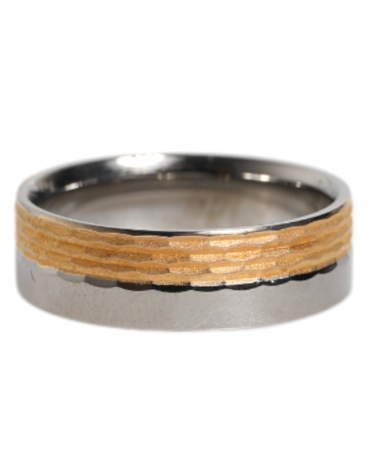 Anello Dolce & Gabbana Uomo DG in Ottone Oro e Argento – EU 62 – foto 3
