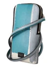 Dolce & Gabbana Phone Pocket Uomo in Pelle di Vitello con Tracolla – Blu – foto 2