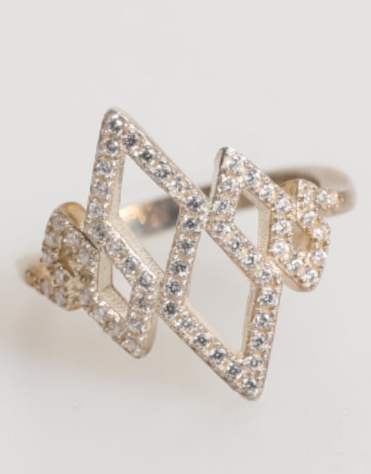 Anello Nialaya Donna in Argento 925 Dorato con Zirconi CZ – EU 57 – foto 1