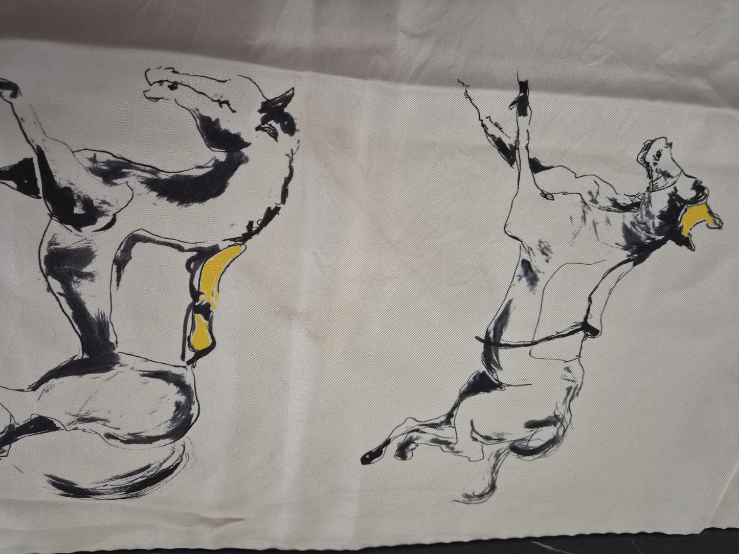 Loro Piana Scuderia MMXV Foulard 90x90 Seta Originale Cavalli Equestre