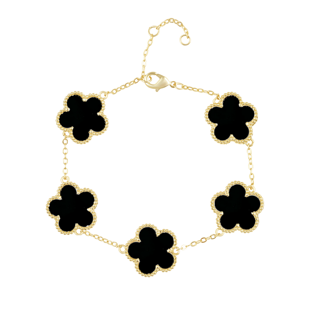 Bracciale Sahira Adeline Clover dorato variante Turchese – foto 9