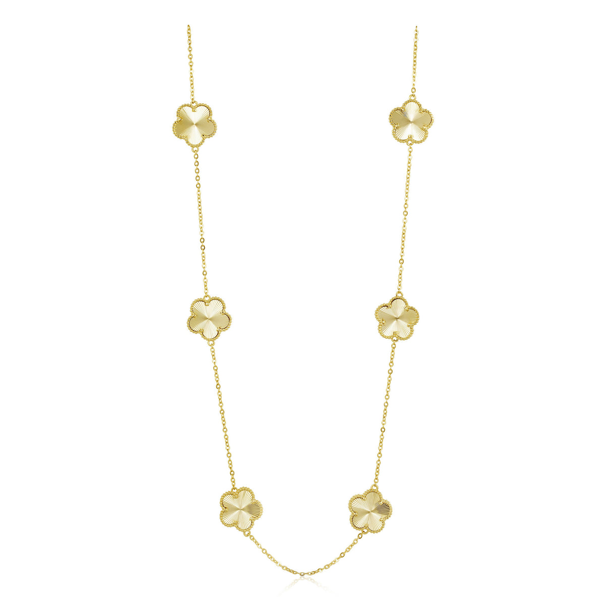 Collana Sahira Adeline Clover color argento con madreperla da 12 mm – foto 2
